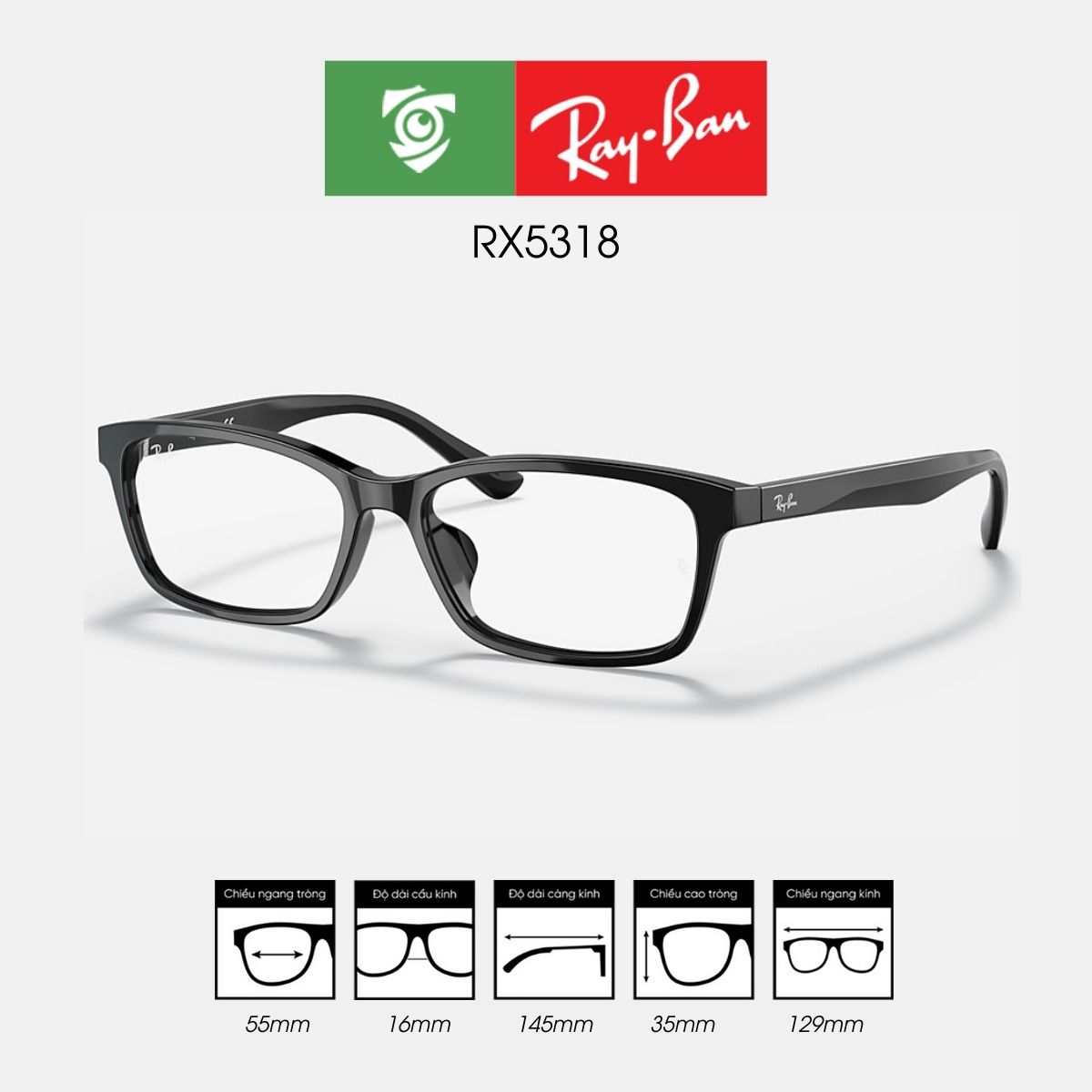 Gọng kính RAYBAN RX5318 - Ảnh 2