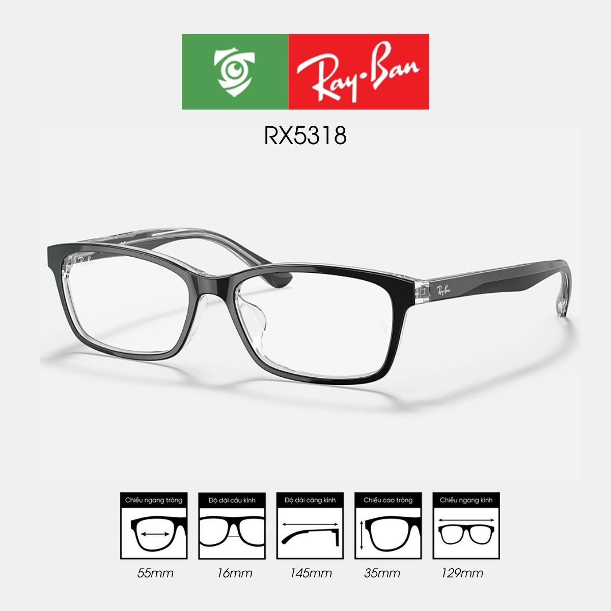 Gọng kính RAYBAN RX5318 - Ảnh 7
