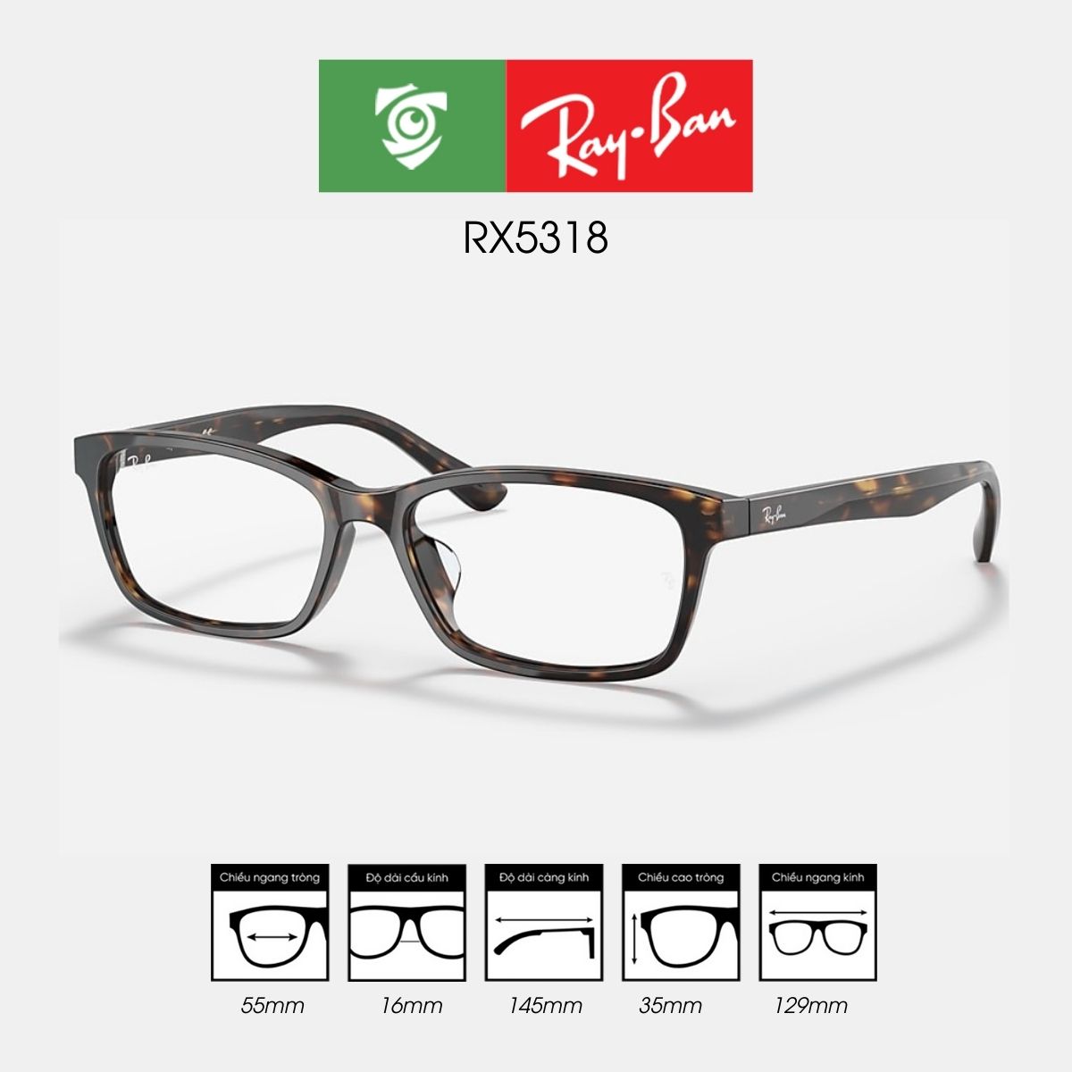 Gọng kính RAYBAN RX5318 - Ảnh 8