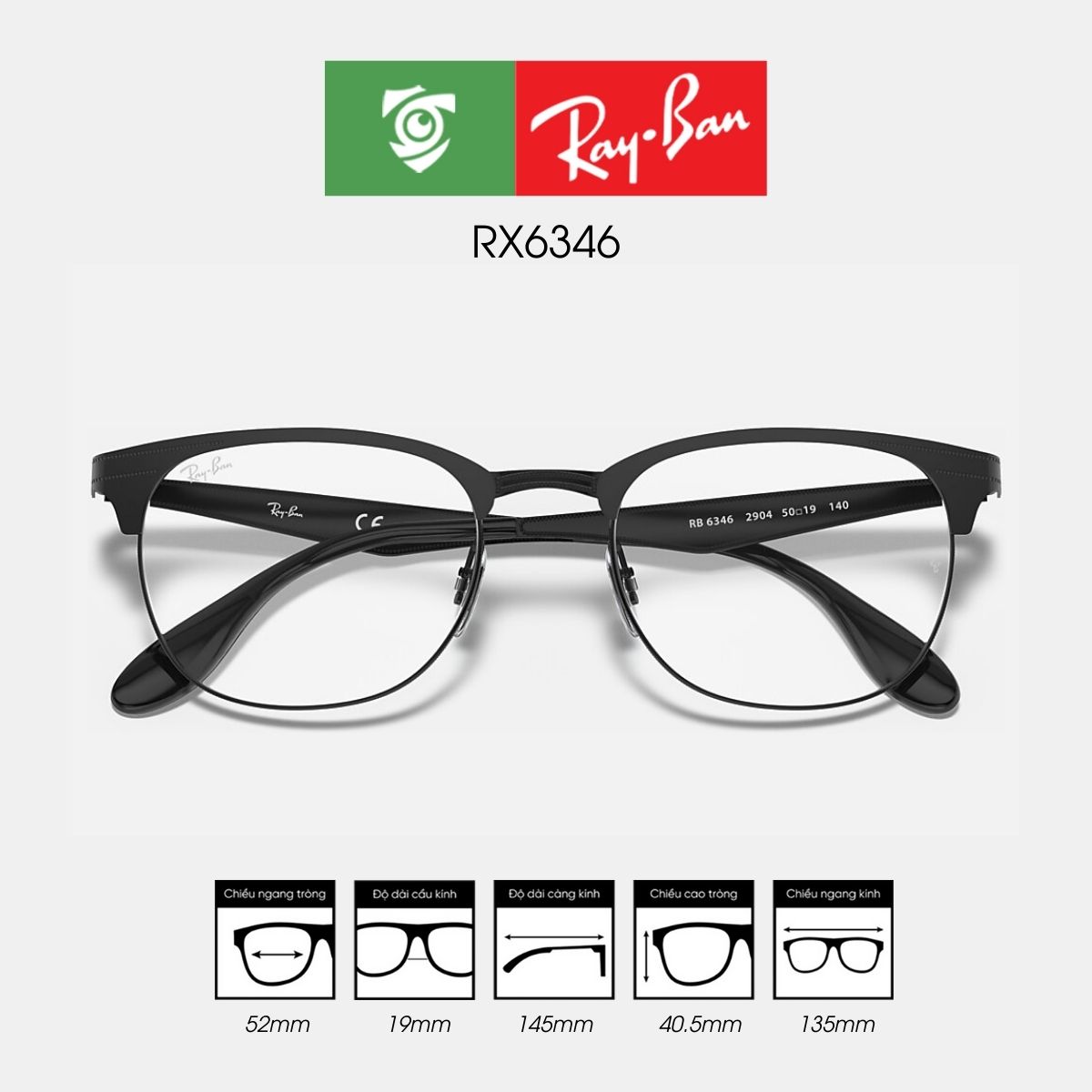 Gọng kính RAYBAN RX6346 - Ảnh 6