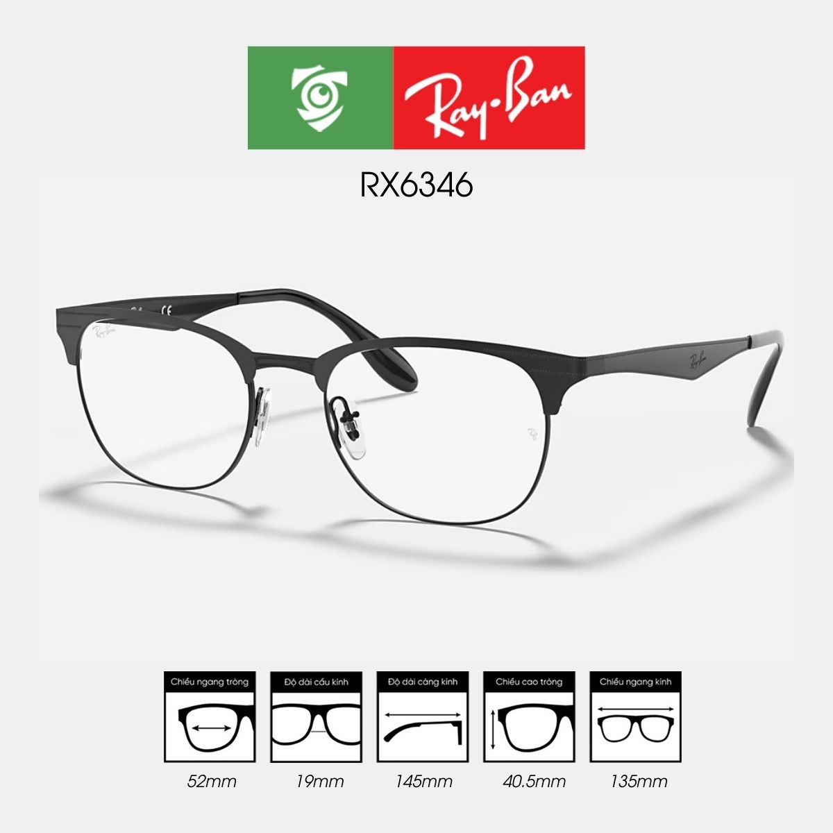 Gọng kính RAYBAN RX6346 - Ảnh 2