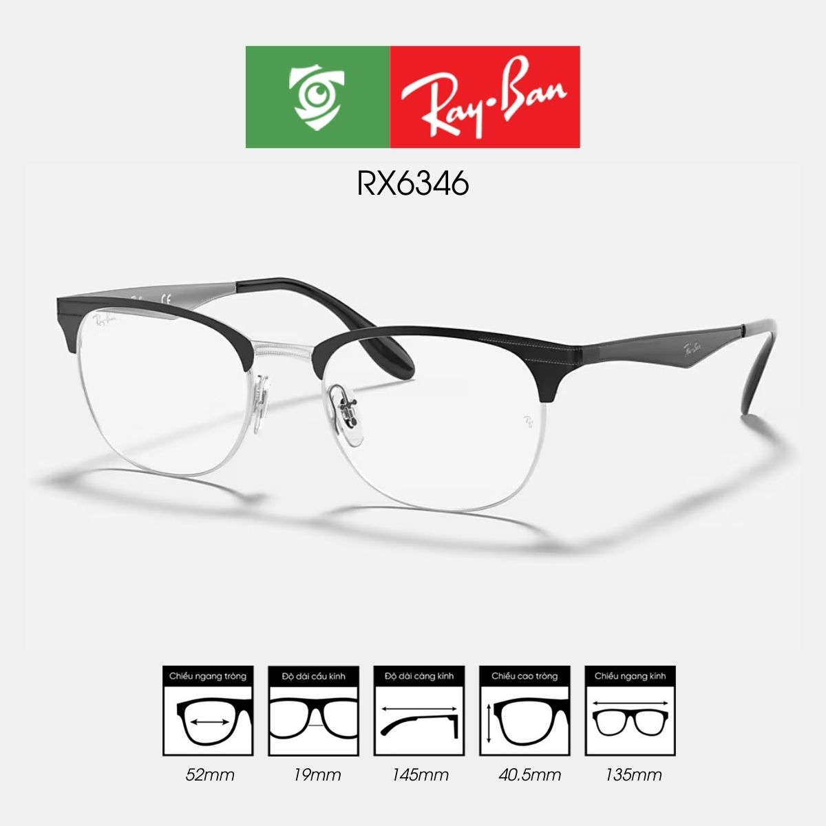 Gọng kính RAYBAN RX6346 - Ảnh 8