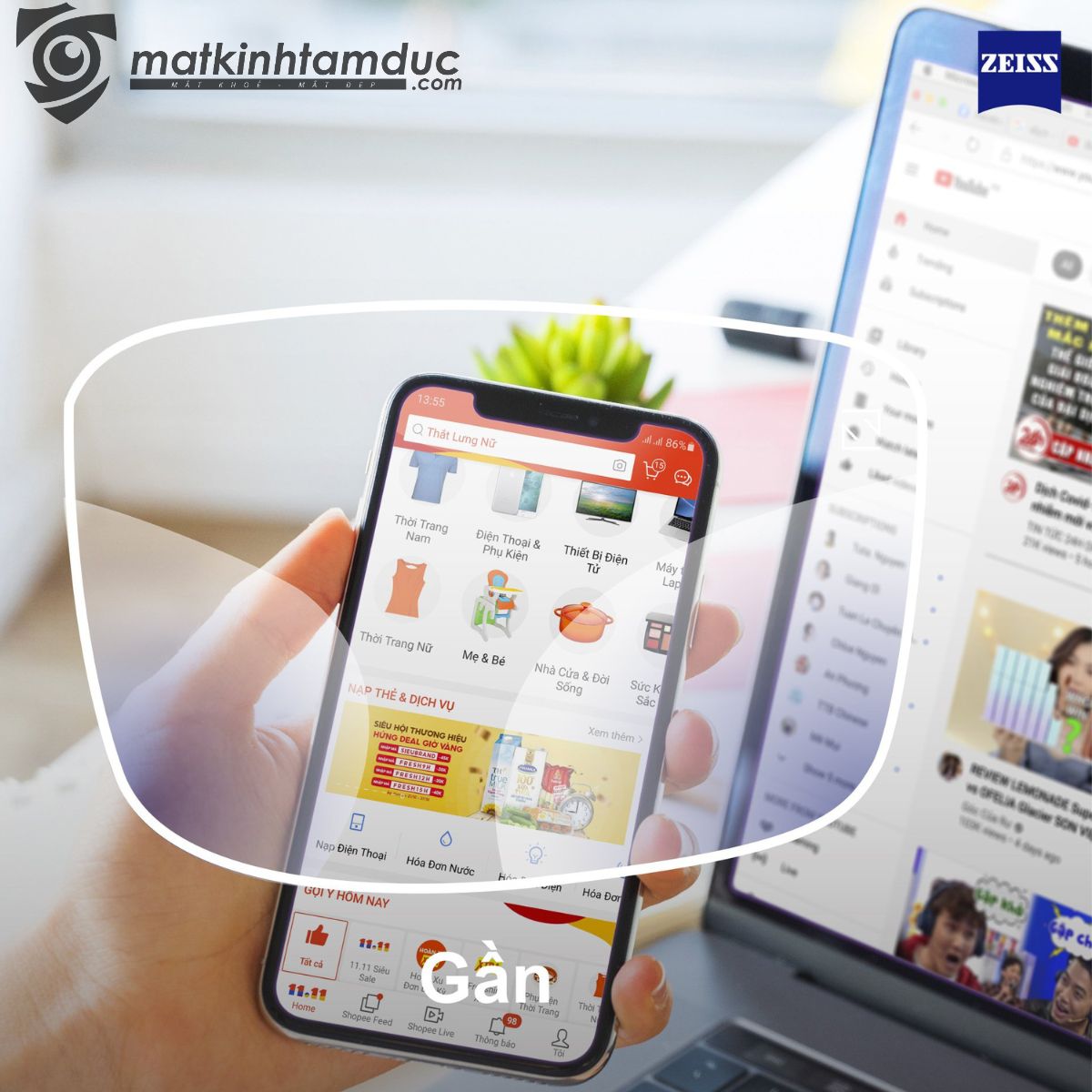 Tròng kính đa tròng ZEISS EnergizeMeTM - Ảnh 8