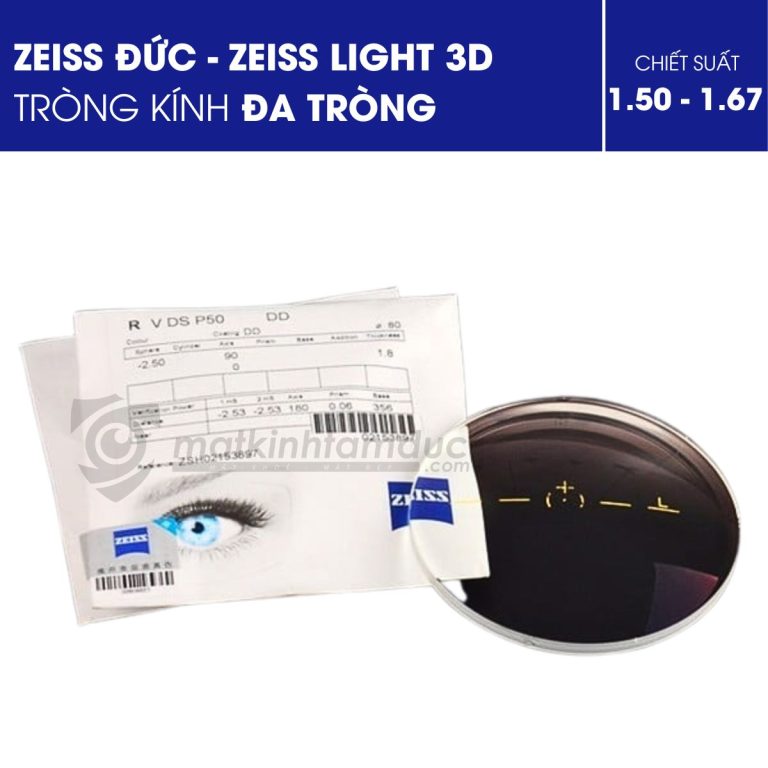 Tròng kính đa tròng ZEISS LIGHT 3D - Ảnh 1