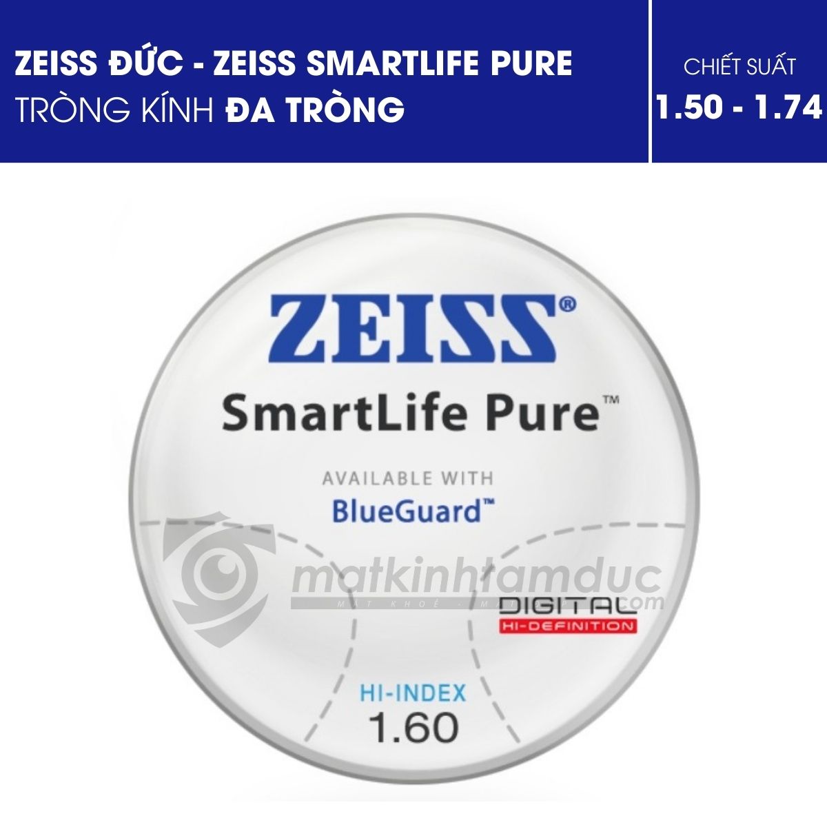 Tròng kính đa tròng ZEISS SmartLife Pure - Ảnh 5