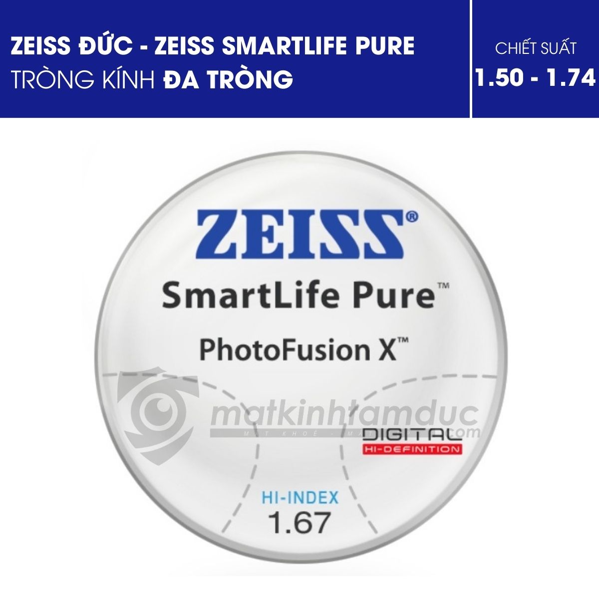 Tròng kính đa tròng ZEISS SmartLife Pure - Ảnh 6
