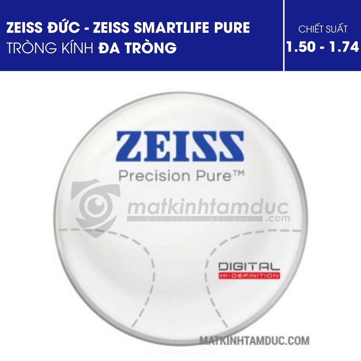Tròng kính đa tròng ZEISS SmartLife Pure - Ảnh 4