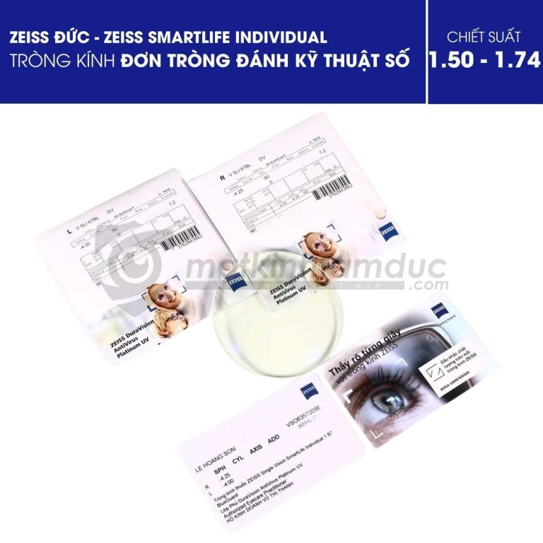 Tròng kính Đơn tròng ZEISS SmartLife Individual - Ảnh 1