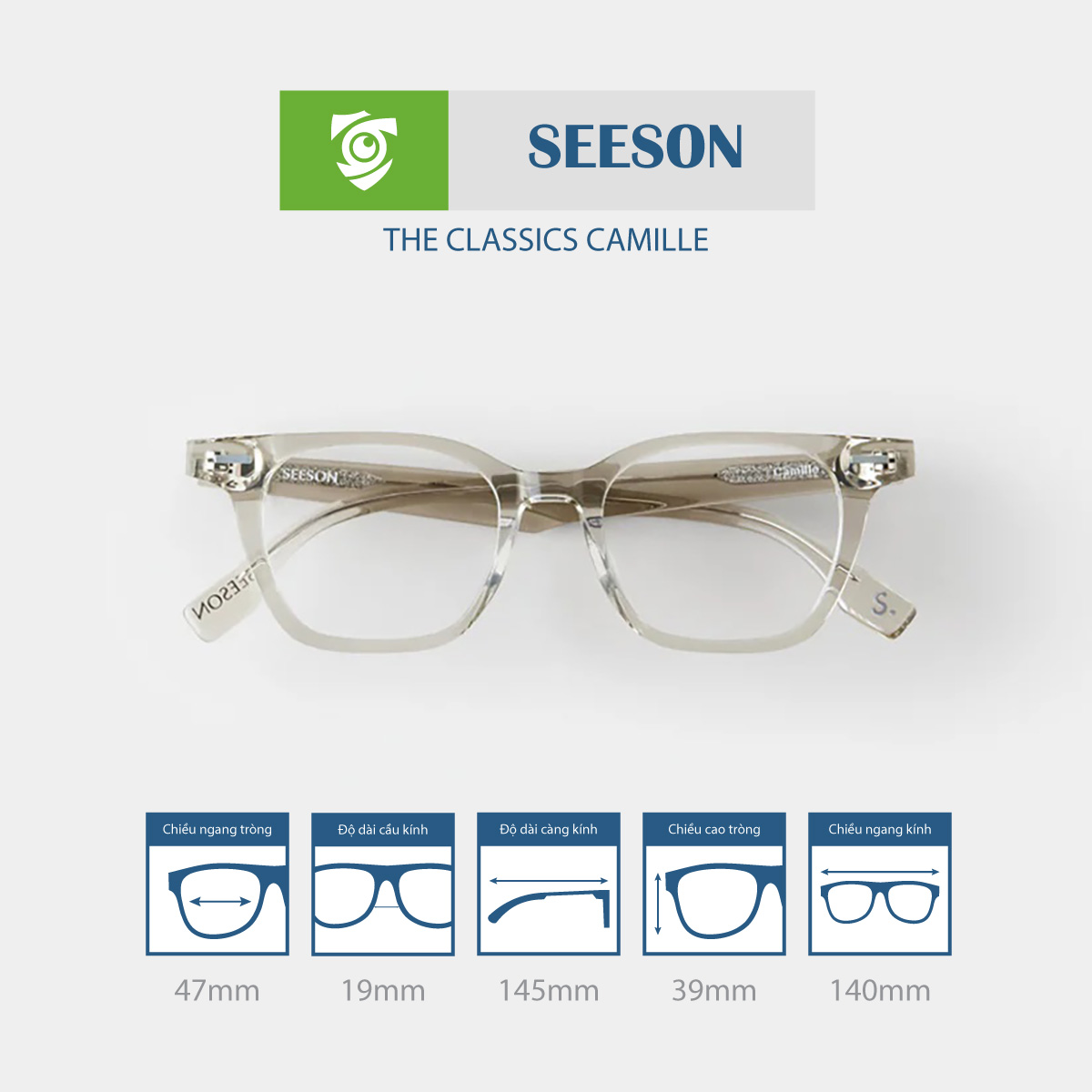 Gọng kính SEESON CAMILLE - Ảnh 7
