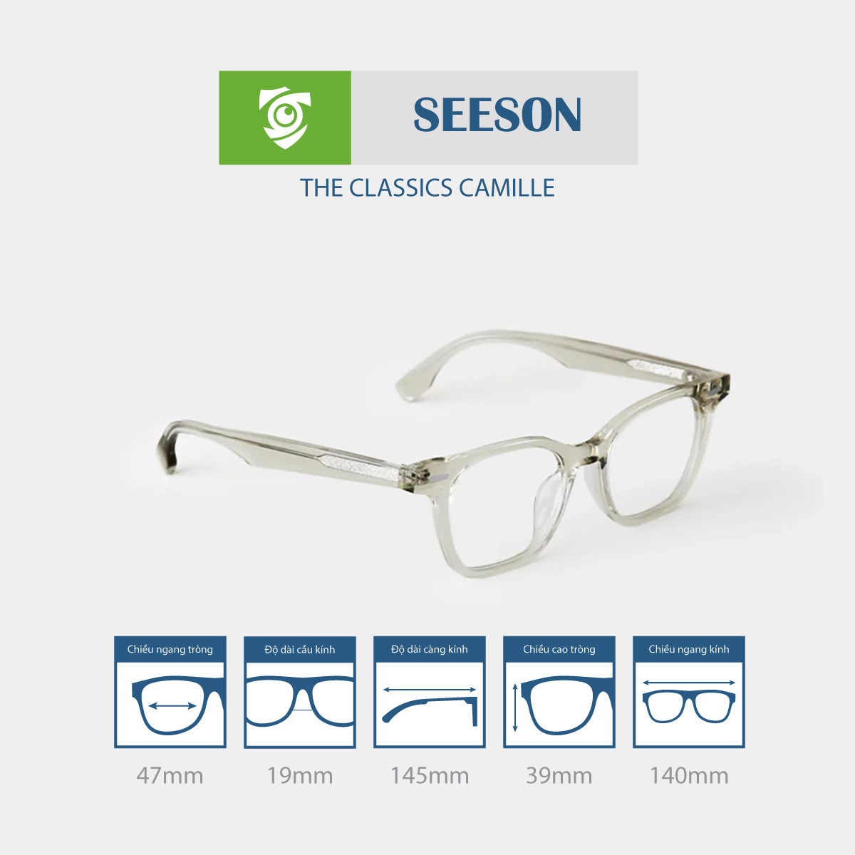 Gọng kính SEESON CAMILLE - Ảnh 6