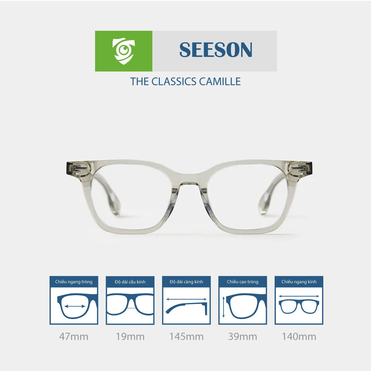 Gọng kính SEESON CAMILLE - Ảnh 5