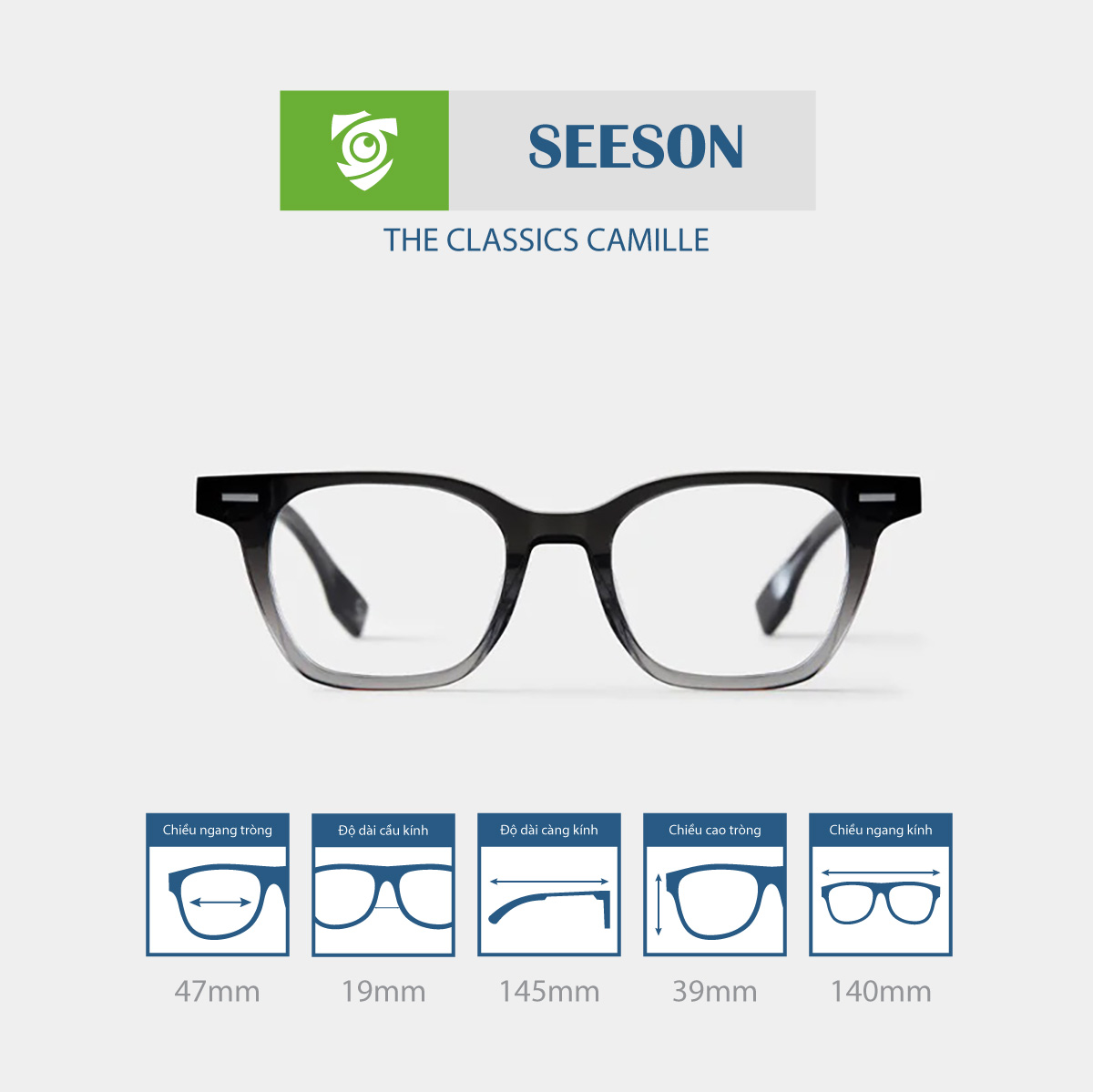 Gọng kính SEESON CAMILLE - Ảnh 11