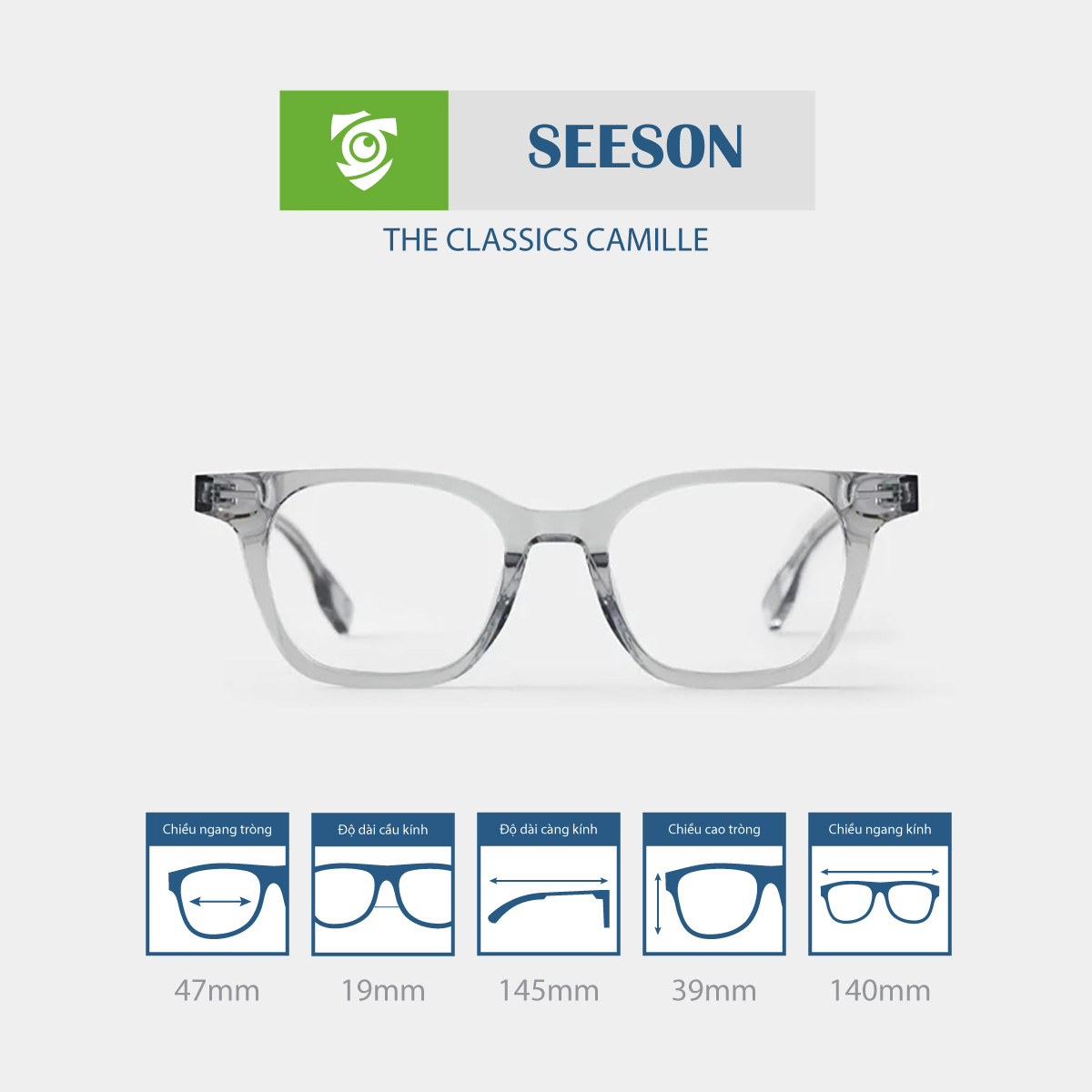 Gọng kính SEESON CAMILLE - Ảnh 2