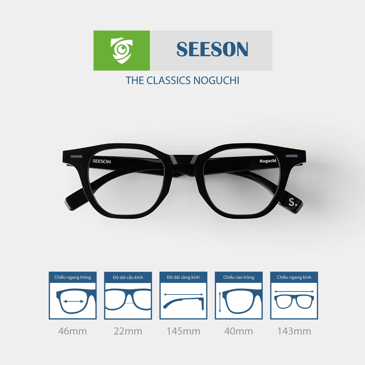 Gọng kính SEESON NOGUCHI - Ảnh 4