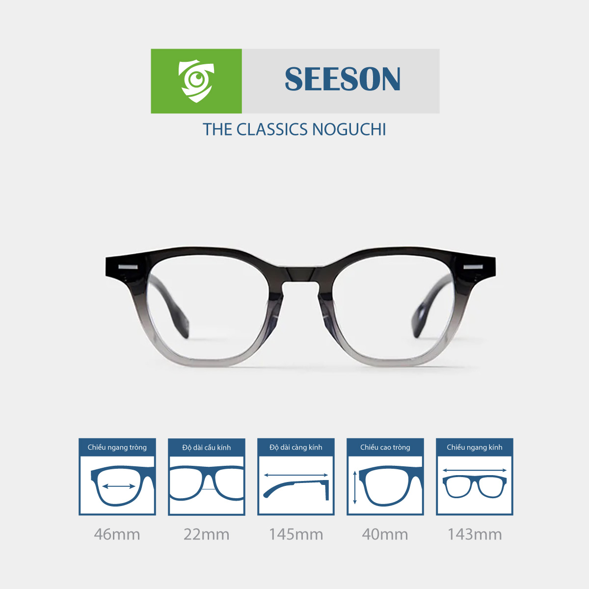 Gọng kính SEESON NOGUCHI - Ảnh 8