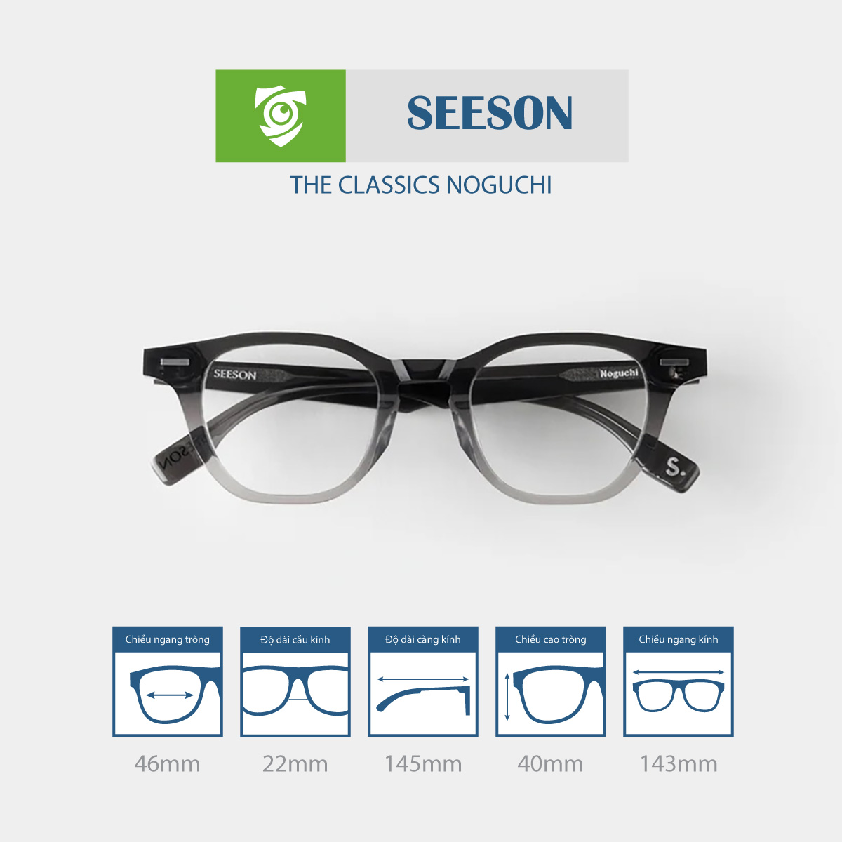 Gọng kính SEESON NOGUCHI - Ảnh 10