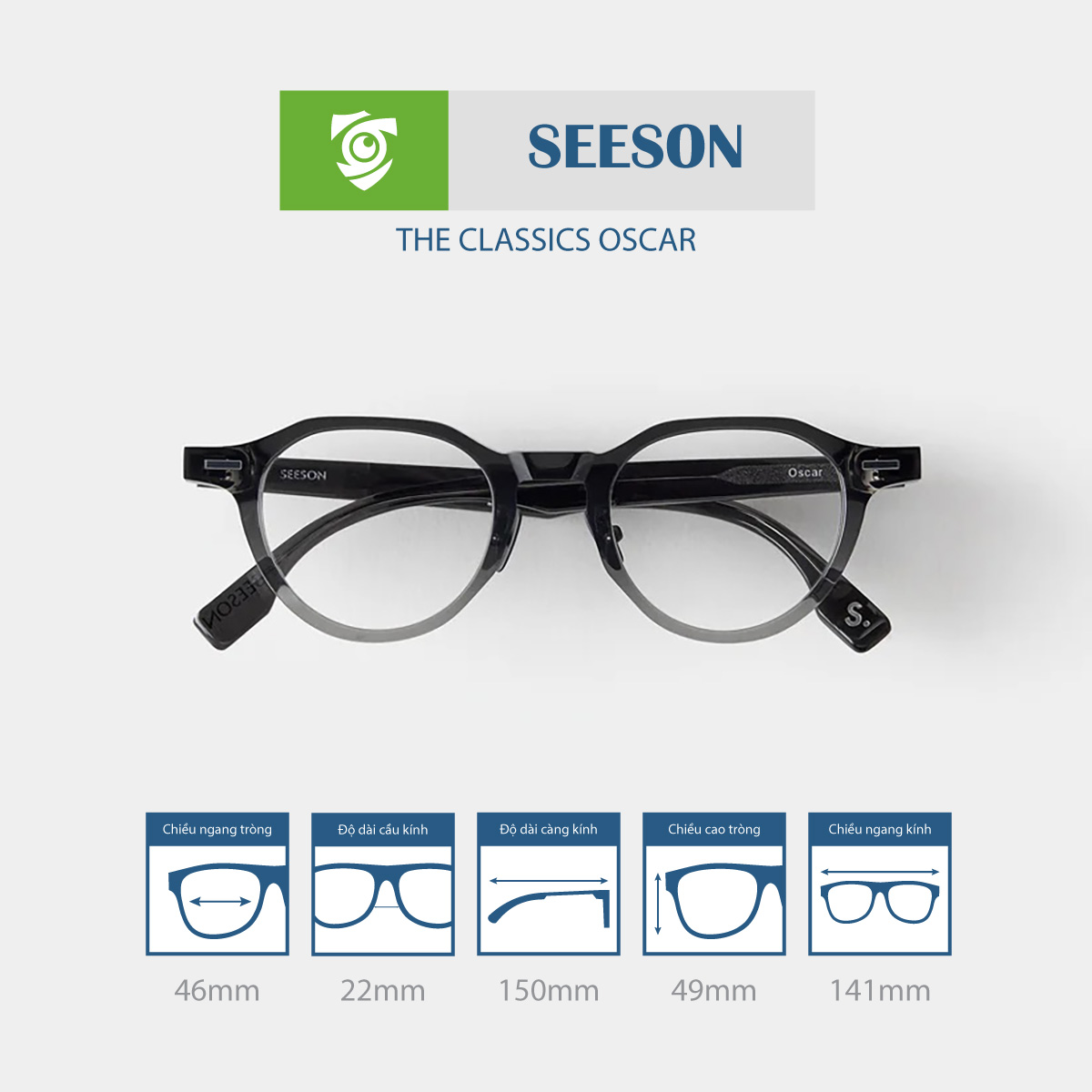 Gọng kính SEESON OSCAR - Ảnh 11