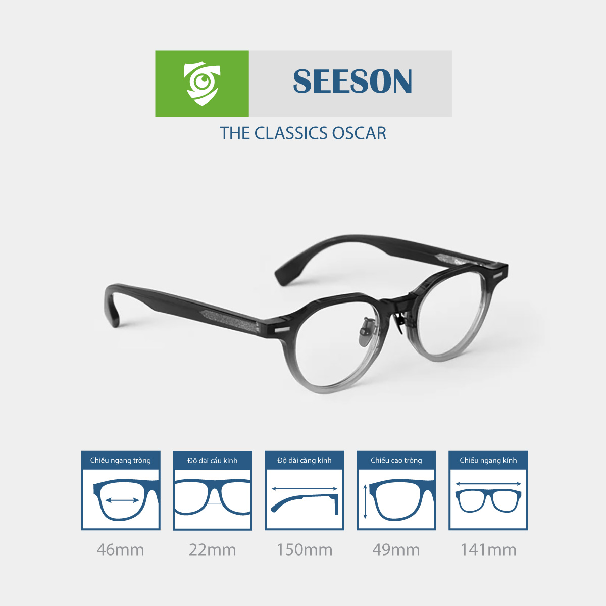 Gọng kính SEESON OSCAR - Ảnh 12