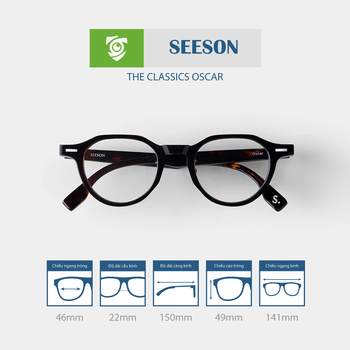 Gọng kính SEESON OSCAR - Ảnh 8