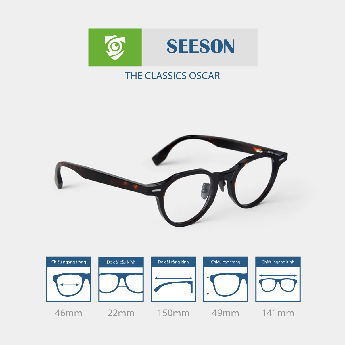 Gọng kính SEESON OSCAR - Ảnh 9