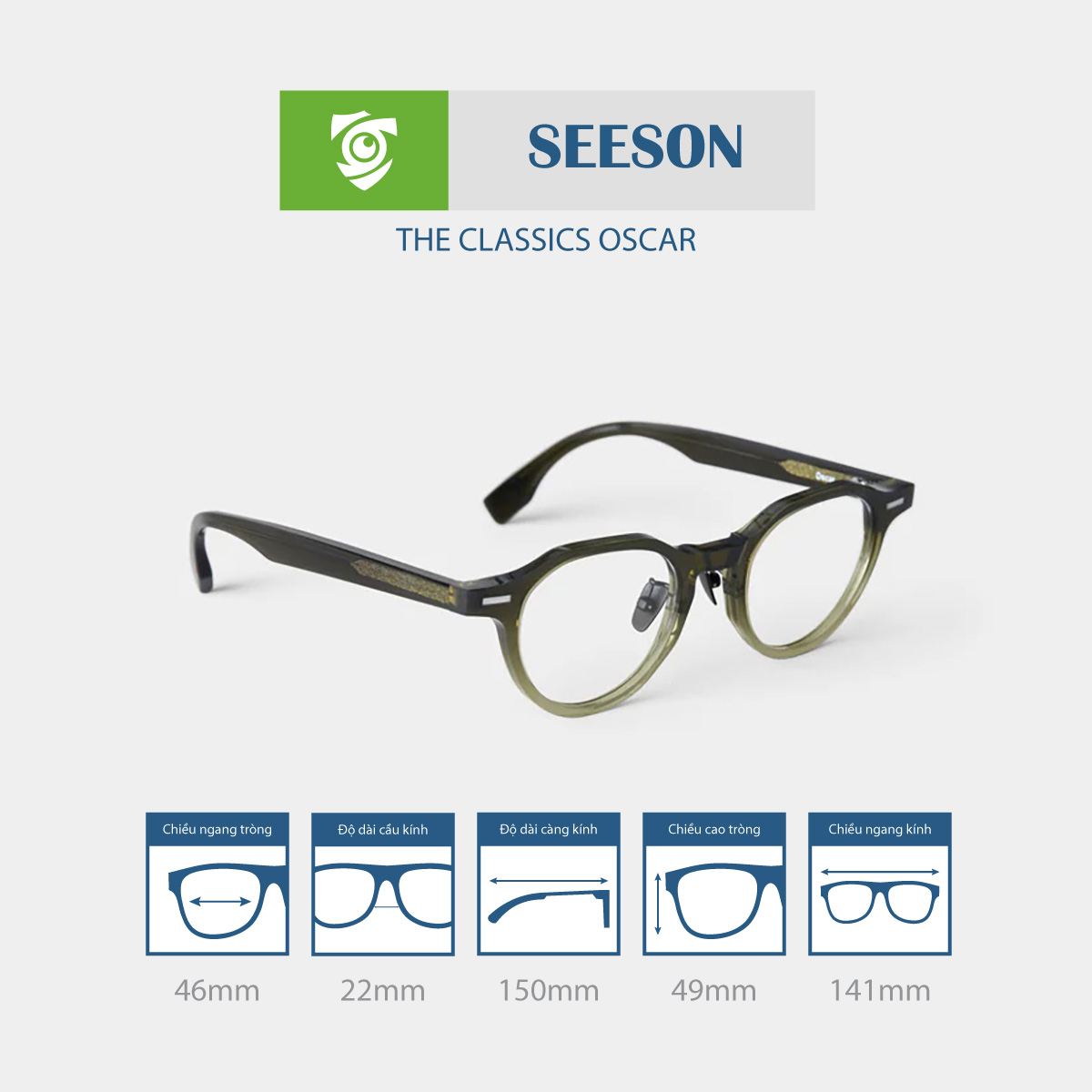 Gọng kính SEESON OSCAR - Ảnh 6