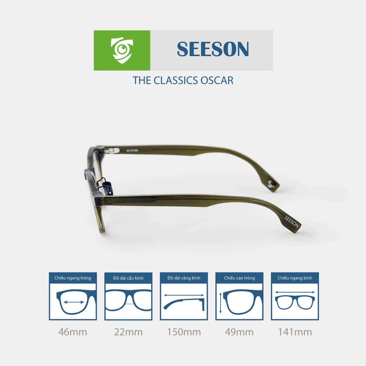 Gọng kính SEESON OSCAR - Ảnh 7