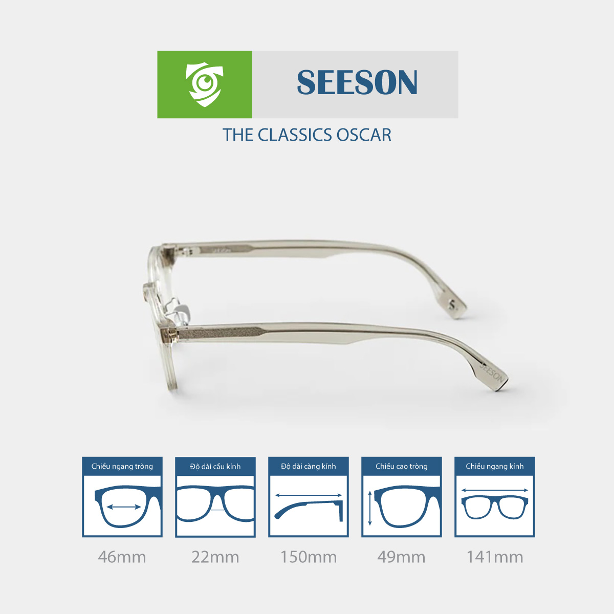 Gọng kính SEESON OSCAR - Ảnh 4
