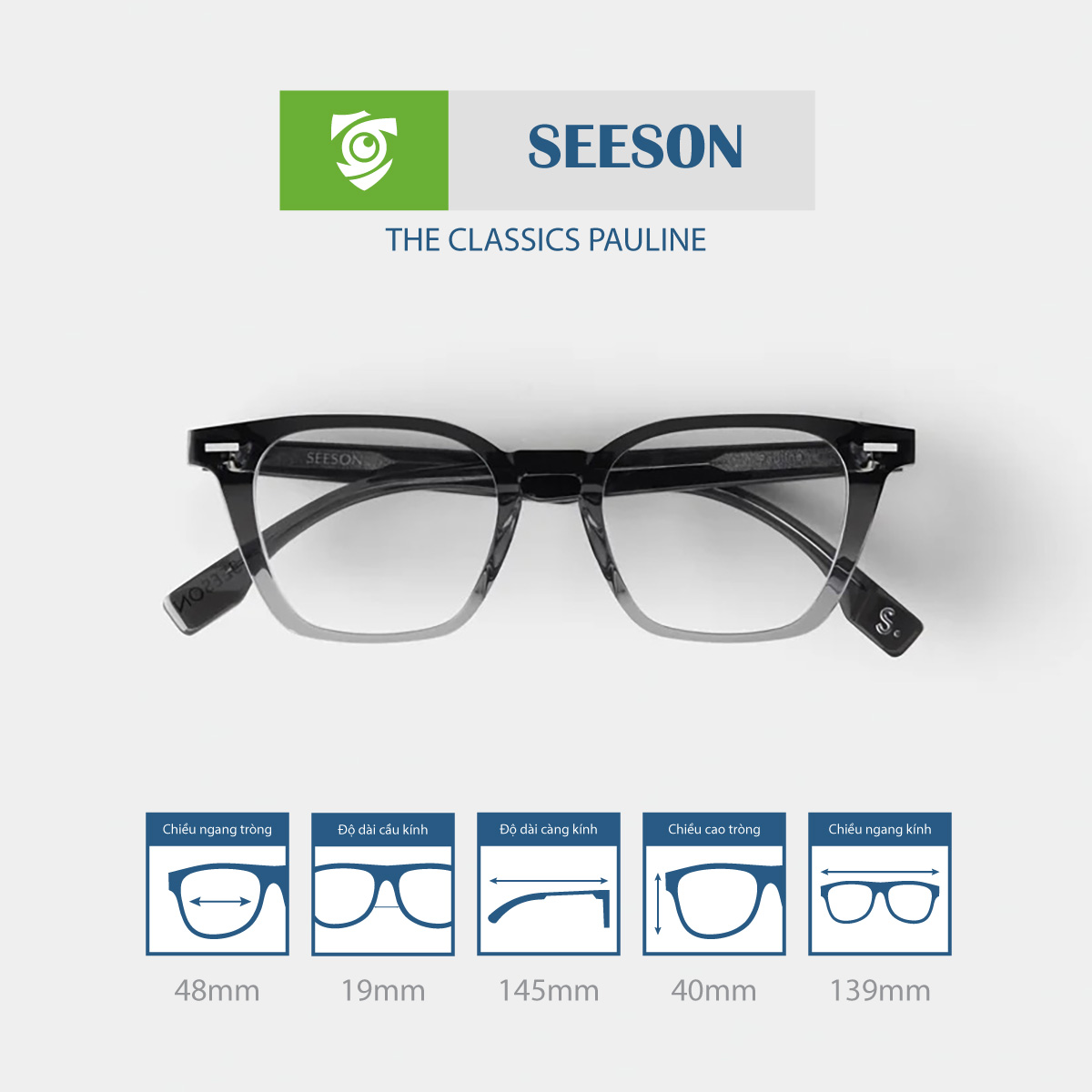 Gọng kính SEESON PAULINE - Ảnh 7