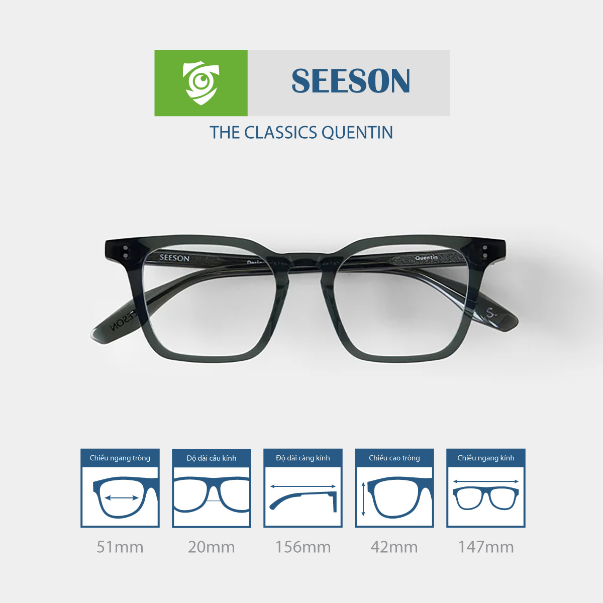 Gọng kính SEESON QUENTIN - Ảnh 10