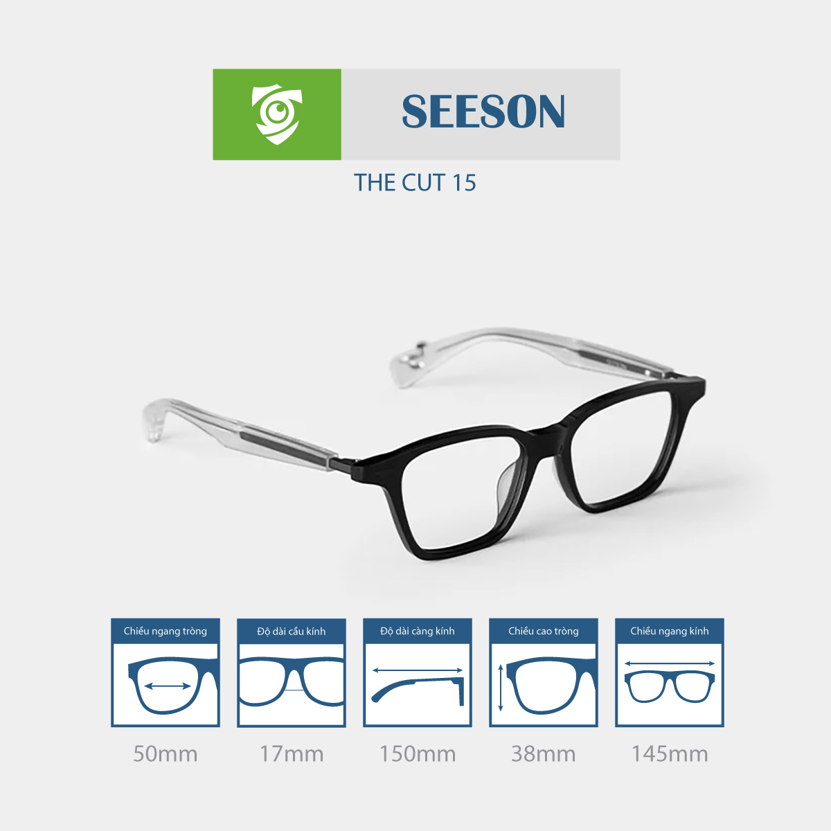 Gọng kính SEESON THE CUT 15 - Ảnh 16
