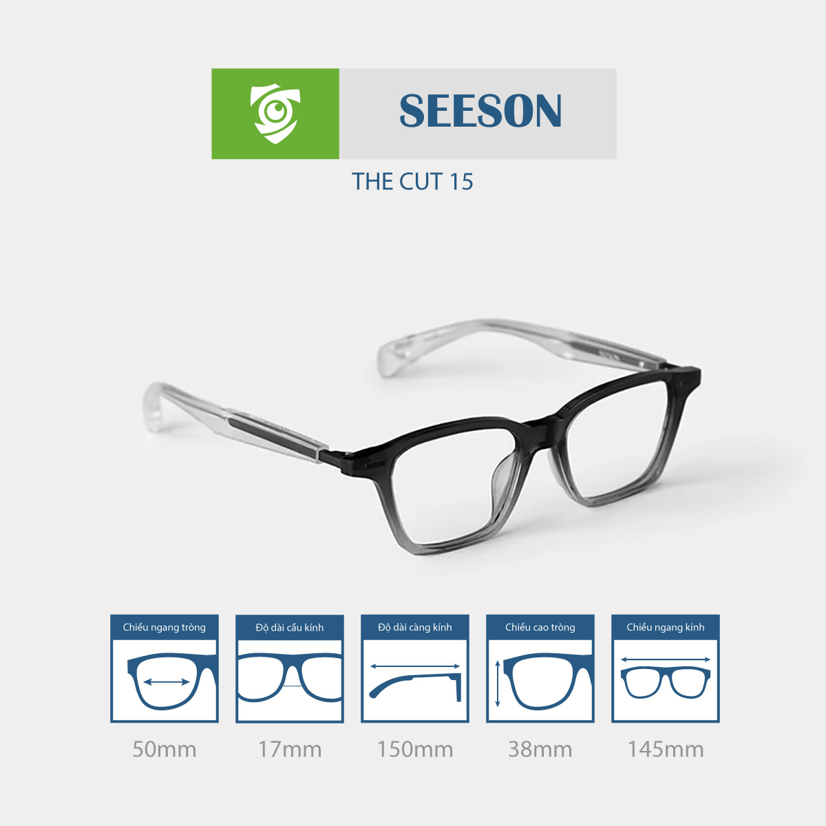 Gọng kính SEESON THE CUT 15 - Ảnh 8