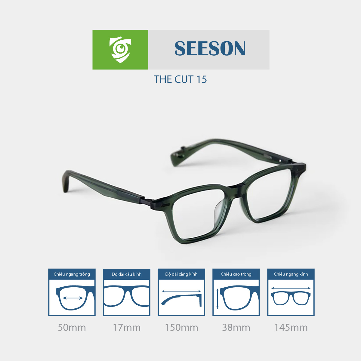 Gọng kính SEESON THE CUT 15 - Ảnh 6
