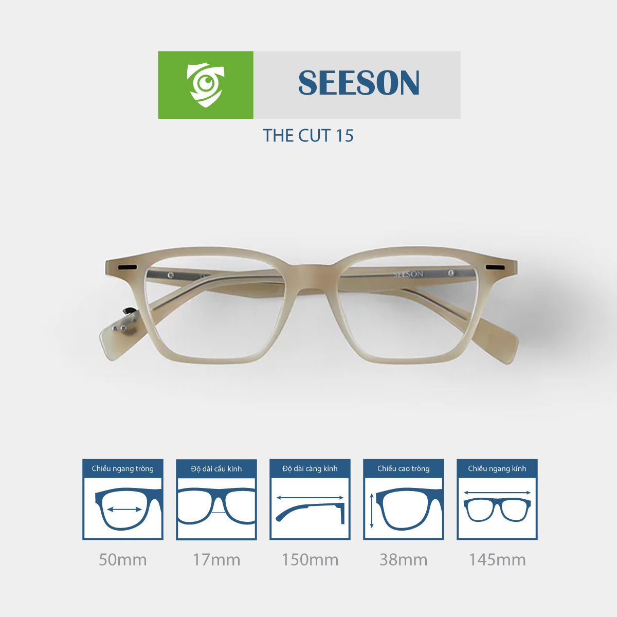 Gọng kính SEESON THE CUT 15 - Ảnh 3