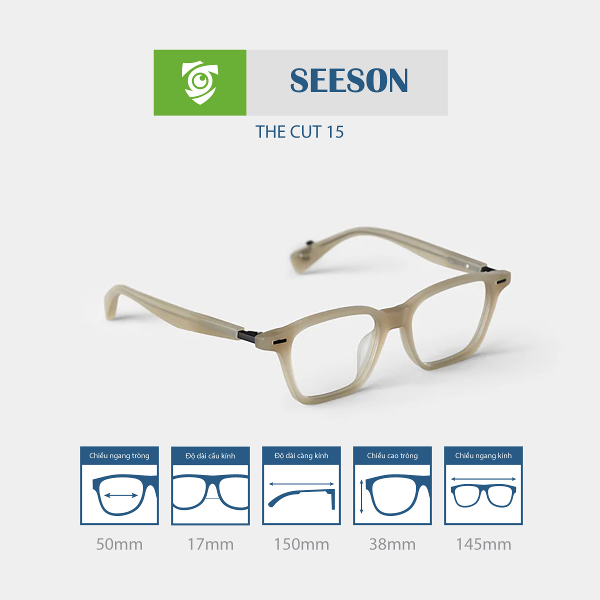 Gọng kính SEESON THE CUT 15 - Ảnh 2