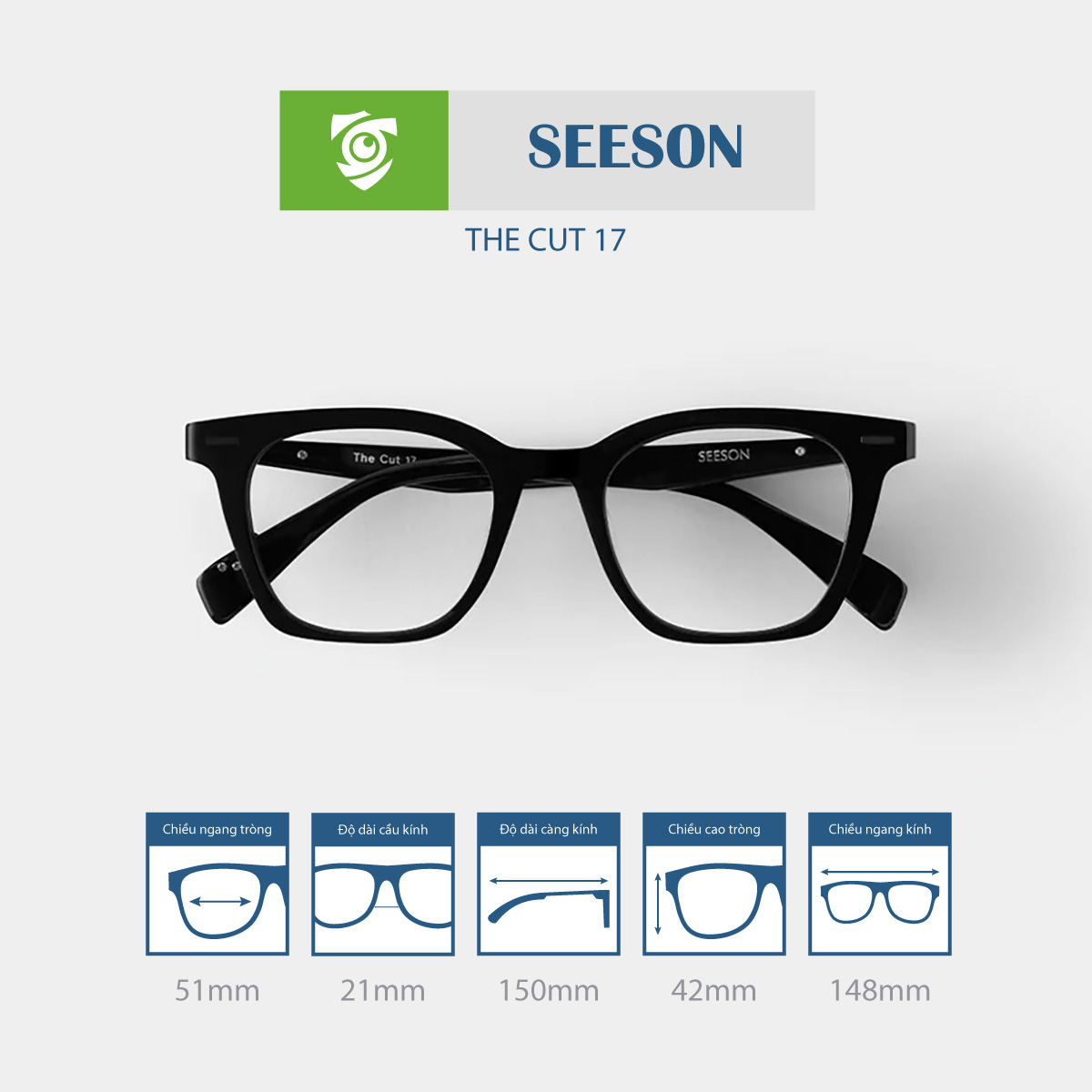 Gọng kính SEESON THE CUT 17 - Ảnh 1