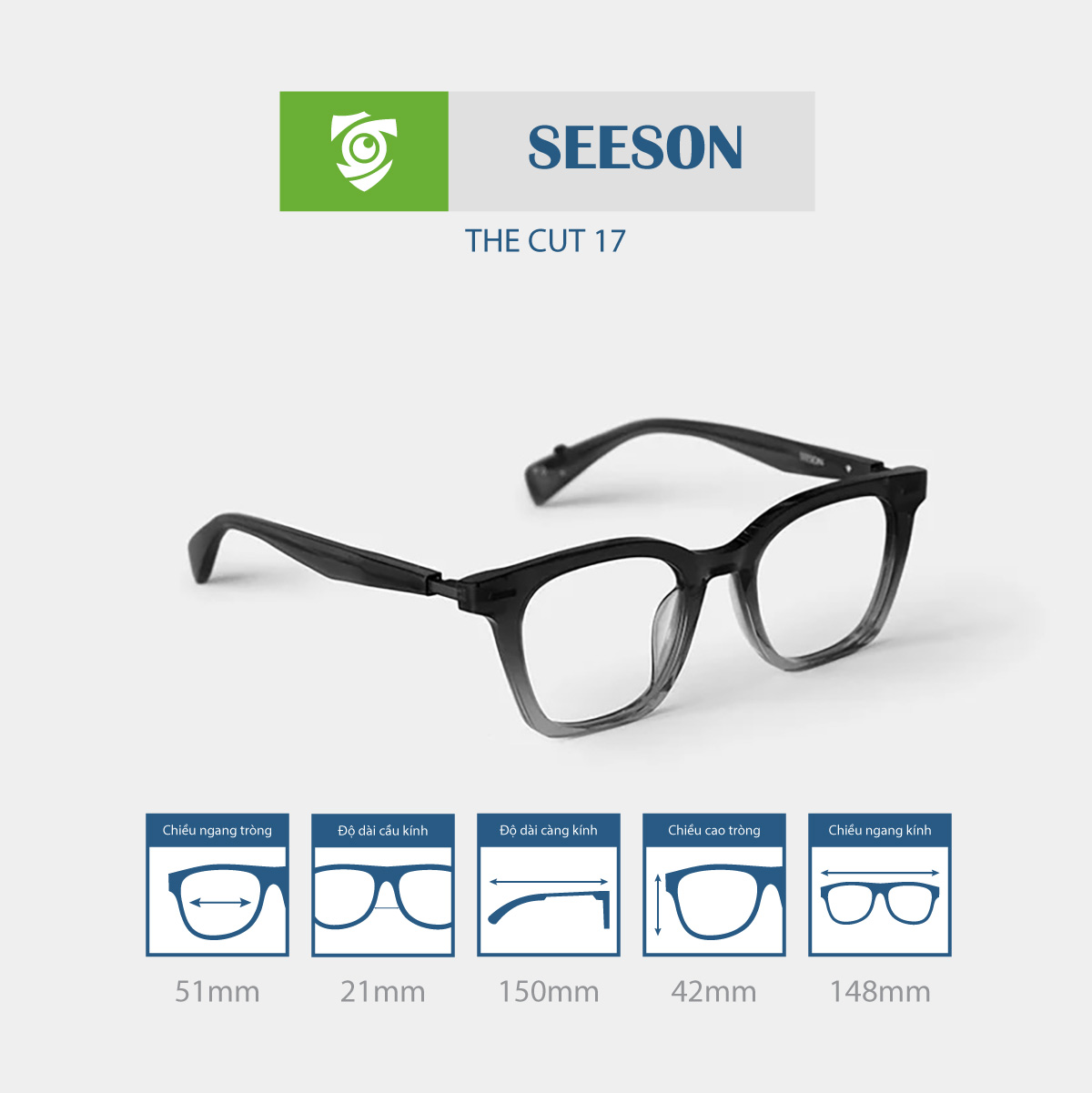 Gọng kính SEESON THE CUT 17 - Ảnh 5