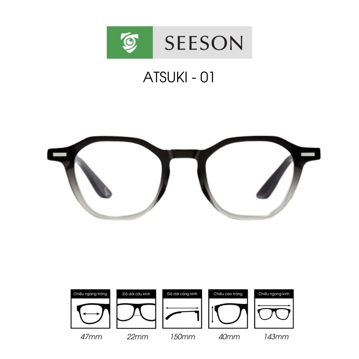 Gọng kính SEESON ATSUKI - Ảnh 2