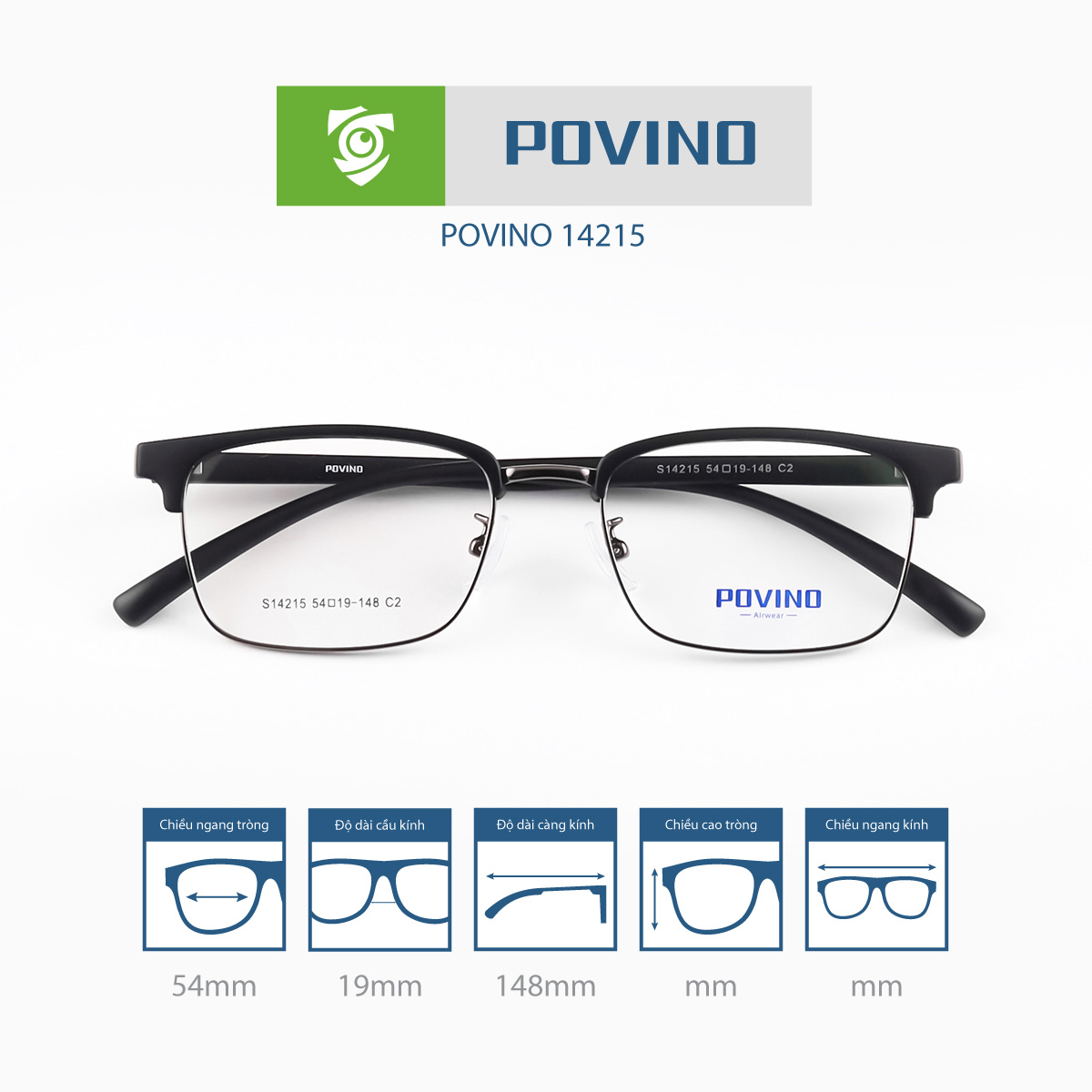 Gọng kính POVINO PO14215 - Ảnh 3