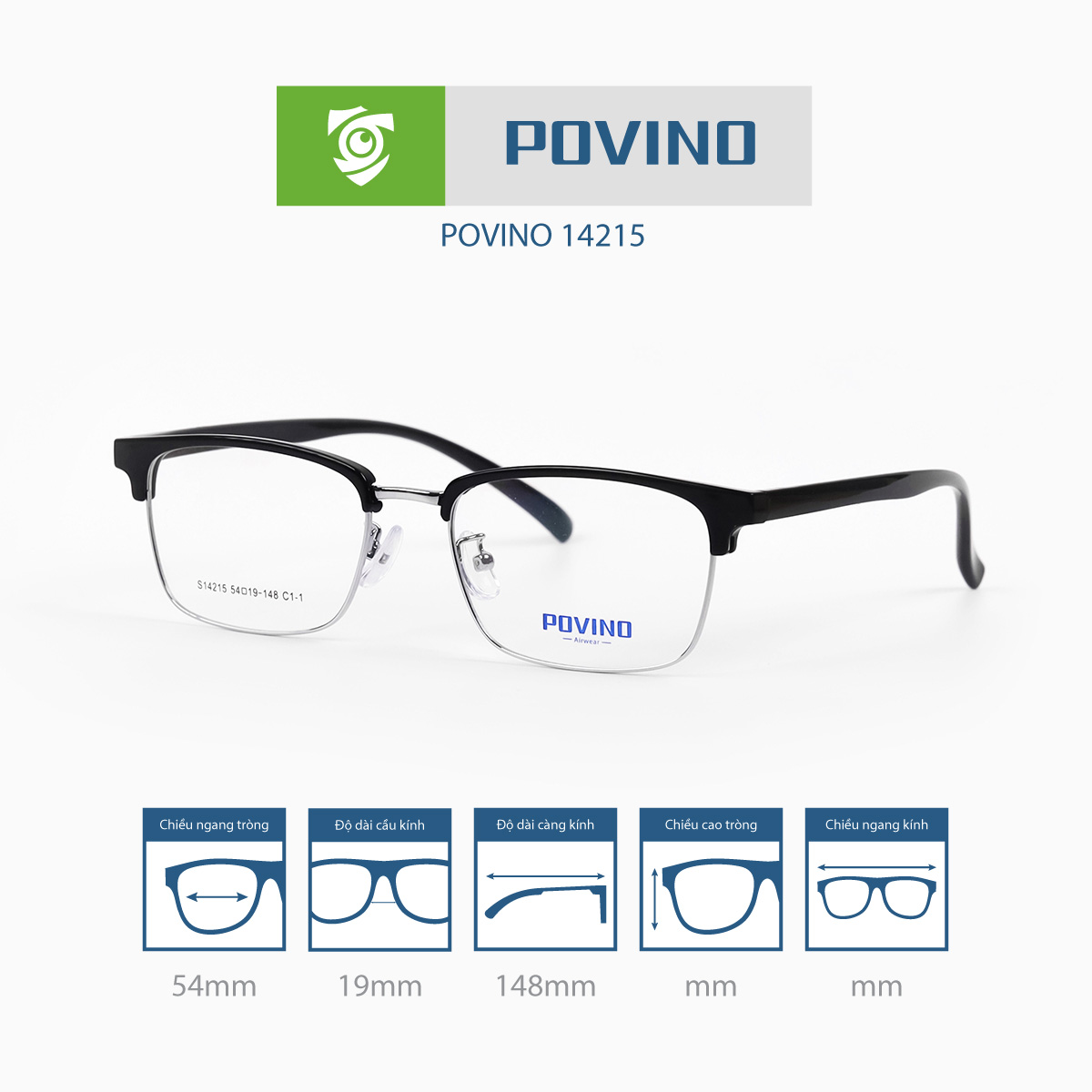 Gọng kính POVINO PO14215 - Ảnh 9