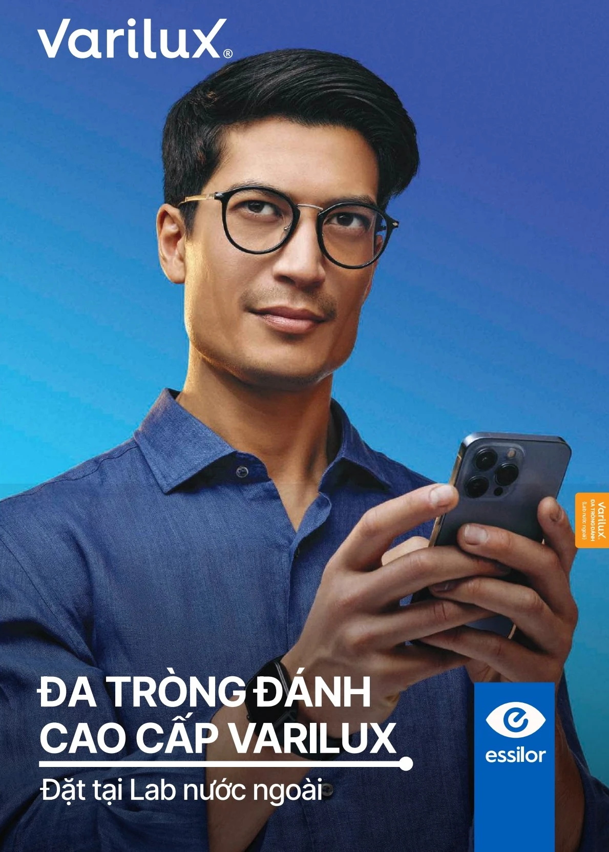 Kính đa tròng Essilor Varilux Comfort Max Váng Phủ Crizal Rock - Ảnh 3