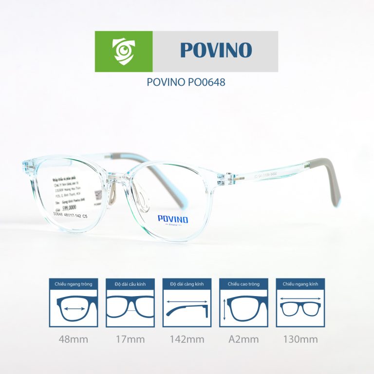 Gọng kính trẻ em POVINO PO0648 - Ảnh 2