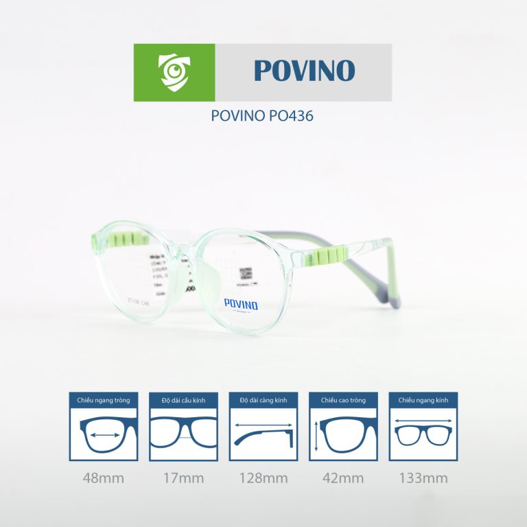 Gọng kính trẻ em POVINO PO436 - Ảnh 4