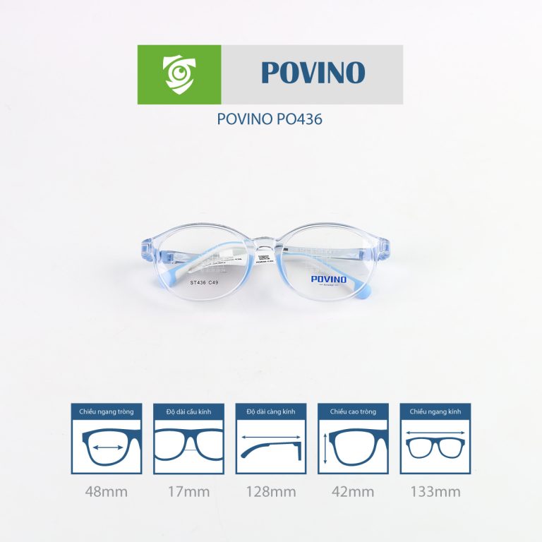 Gọng kính trẻ em POVINO PO436 - Ảnh 8
