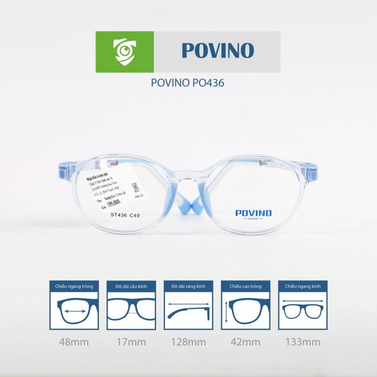 Gọng kính trẻ em POVINO PO436 - Ảnh 1