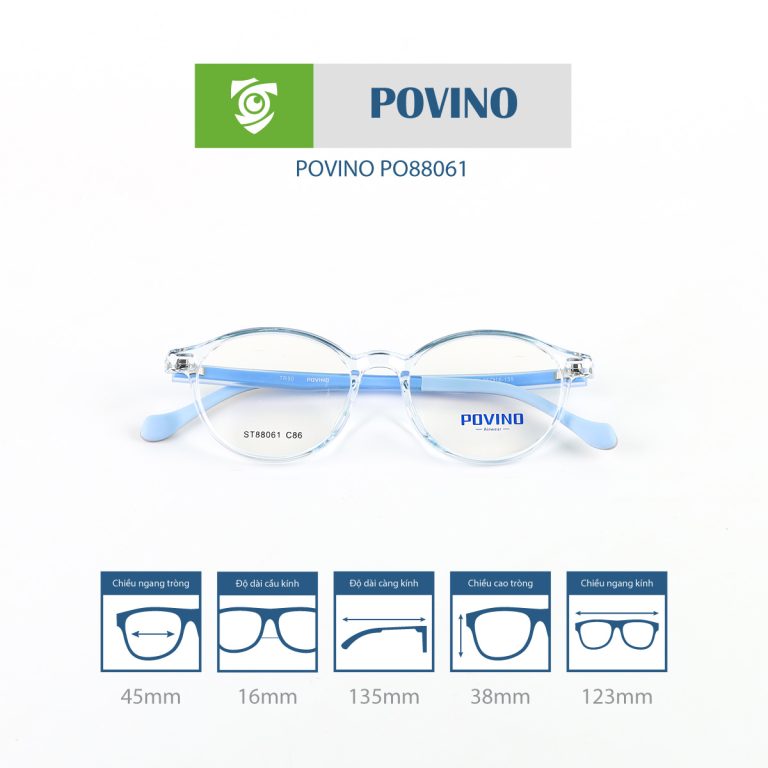 Gọng kính trẻ em POVINO PO88061 - Ảnh 2
