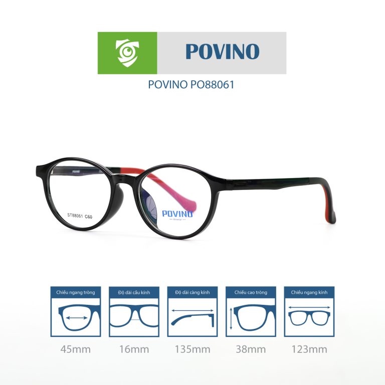 Gọng kính trẻ em POVINO PO88061 - Ảnh 4