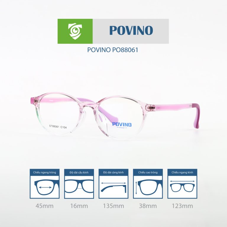 Gọng kính trẻ em POVINO PO88061 - Ảnh 3