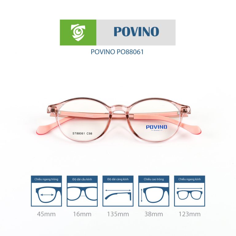 Gọng kính trẻ em POVINO PO88061 - Ảnh 11