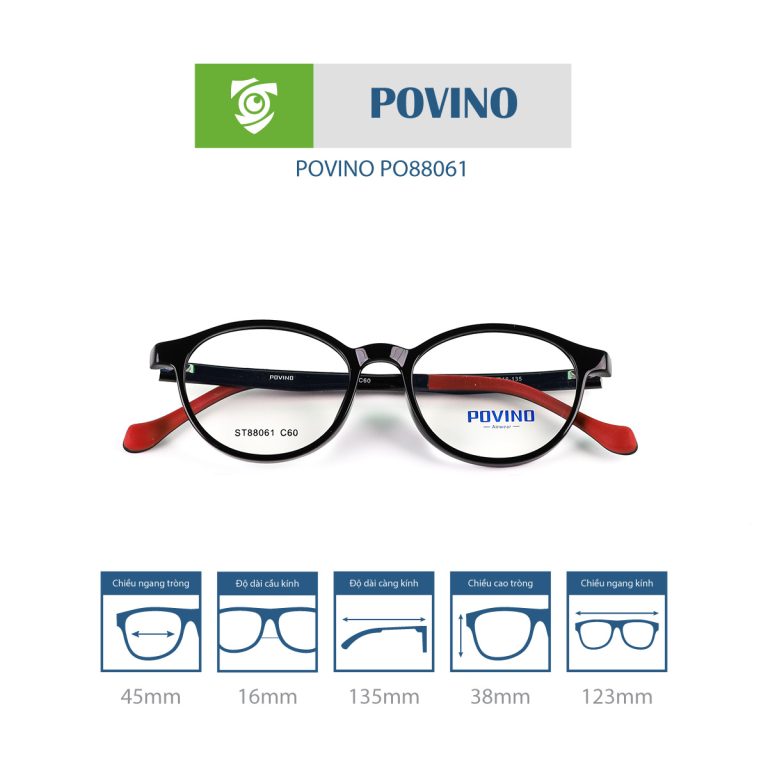 Gọng kính trẻ em POVINO PO88061 - Ảnh 10