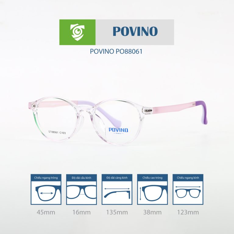 Gọng kính trẻ em POVINO PO88061 - Ảnh 7